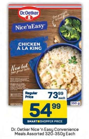 Dr. Oetker Nice‘n Easy Convenience Meals Assorted 320-350g Each