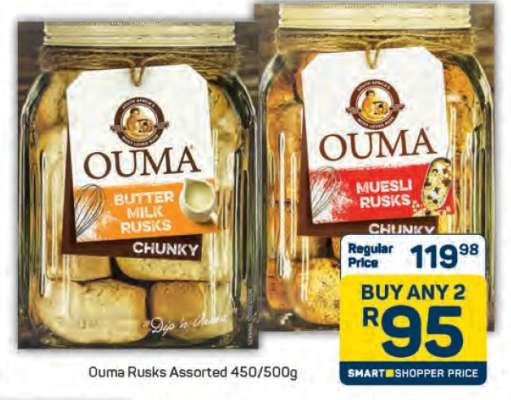 Ouma Rusks Assorted
450/500g