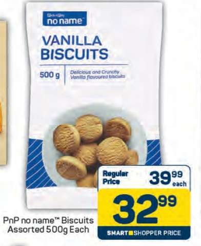 PnP no name™ Biscuits Assorted 500g Each