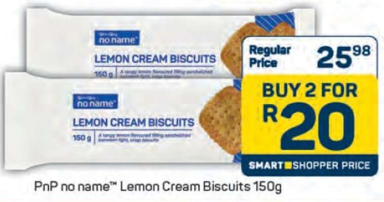 PnP no name™ Lemon Cream Biscuits 150g