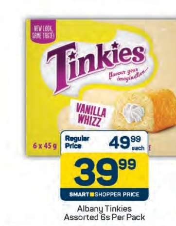 Albany Tinkies Assorted 6s Per Pack
