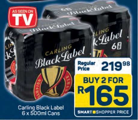 Carling Black Label 6 x 500ml Cans