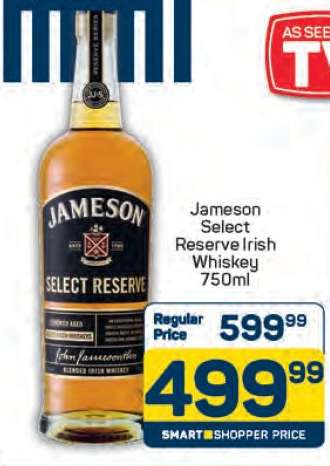Jameson Select Reserve Irish Whiskey 750ml