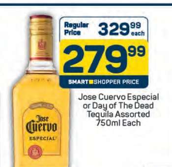 Jose Cuervo Especial or Day of the Dead Tequila Assorted 750ml Each