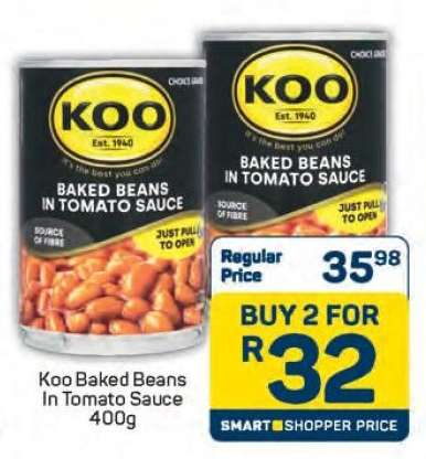 Koo Baked Beans in Tomato Sauce 400g