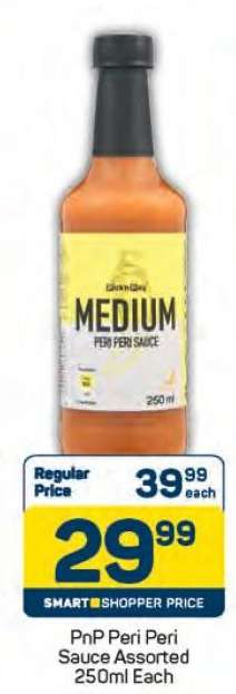 PnP Peri Peri Sauce Assorted 250ml Each
