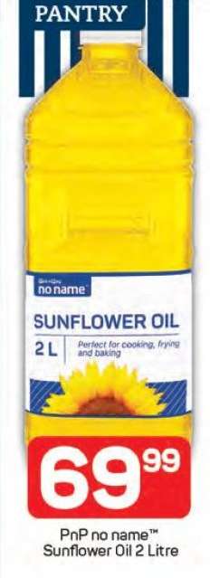 PnP no name™ Sunflower Oil 2 Litre
