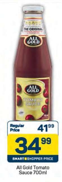 All Gold Tomato Sauce-700ml