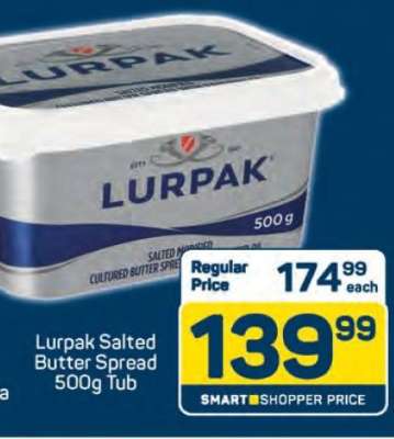Lurpak Salted Butter Spread 500g Tub