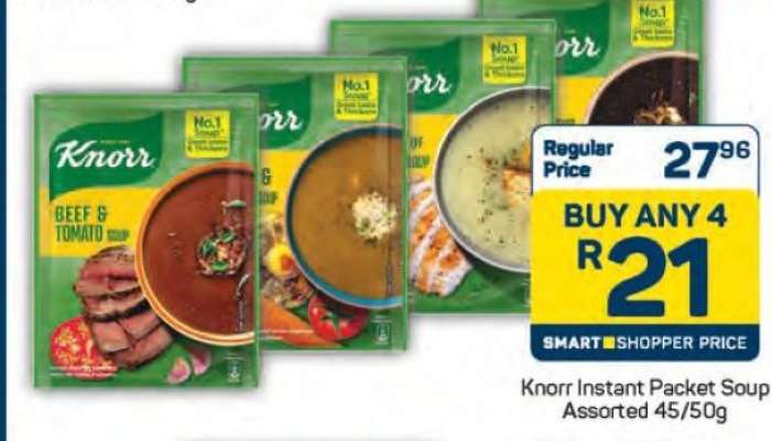 Knorr Instant Packet Soup Assorted 45/50g