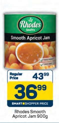Rhodes Smooth Apricot Jam-900g
