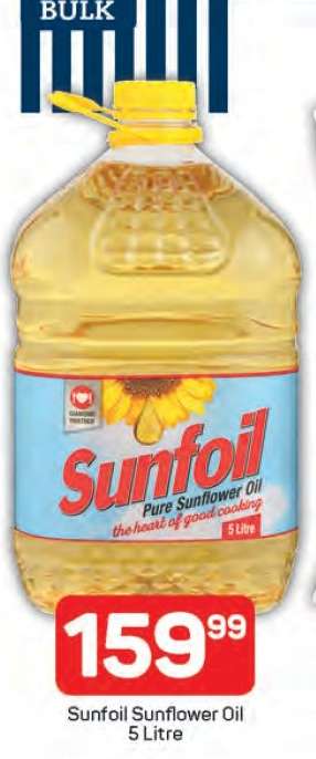 Sunfoil Sunflower Oil 5 Litre