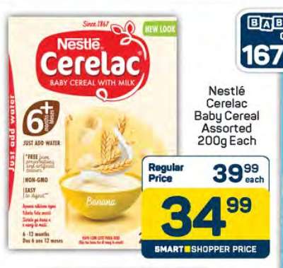 Nestlé Cerelac Baby Cereal Assorted 200g Each