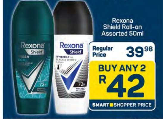 Rexona-Shield Roll-on Assorted 50ml