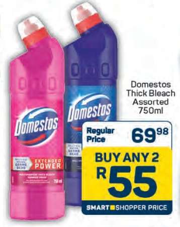 Domestos Thick Bleach Assorted 750ml
