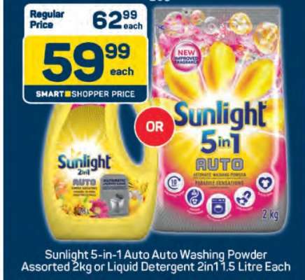 Sunlight 5-in-1 Auto Auto Washing Powder
