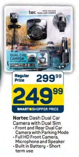 Nortec Dash Dual Car Camera with Dual Sim