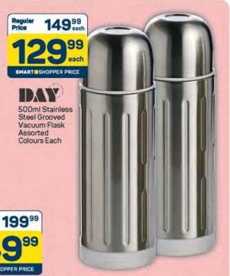 DAY 500ml Stainless Steel Grooved Vacuum Flask