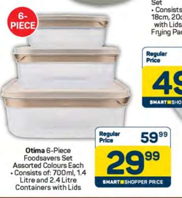 Otima 6-Piece Foodsavers Set