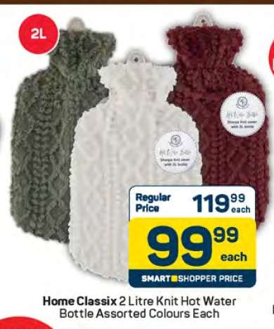 Home Classix 2 Litre Knit Hot Water Bottle