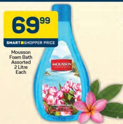 Mousson Foam Bath Assorted 2 Litre Each