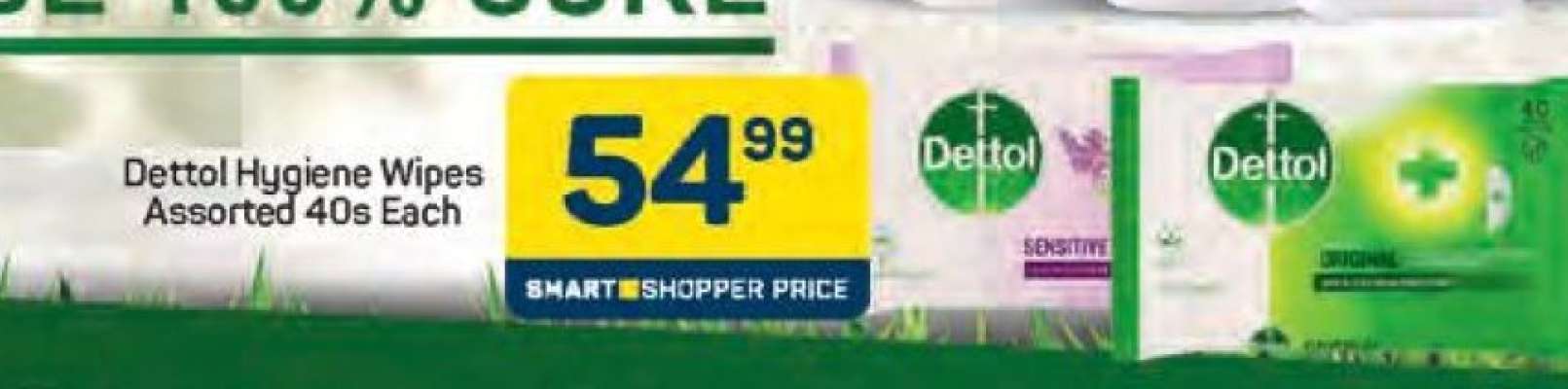 Dettol Hygiene Wipes Assorted 40s Each
