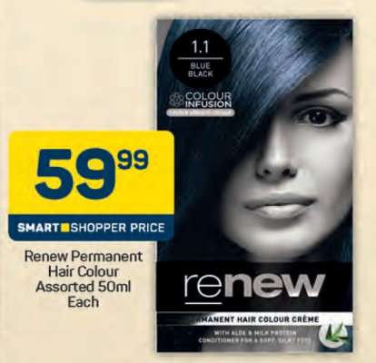 Renew Permanent Hair Colour Assorted 50ml Each