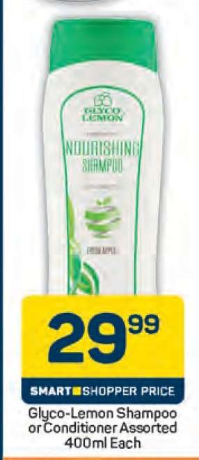 Glyco-Lemon Shampoo or Conditioner Assorted 400ml Each