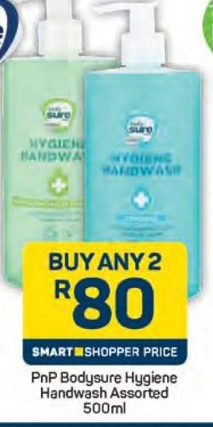 PnP Bodysure Hygiene Handwash Assorted 500ml