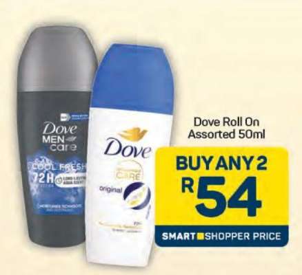 Dove Roll-on Assorted 50ml