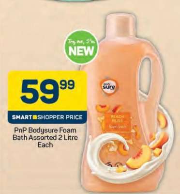 PnP Bodysure Foam Bath Assorted 2 Litre Each