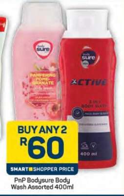 PnP Bodysure Body Wash Assorted 400ml