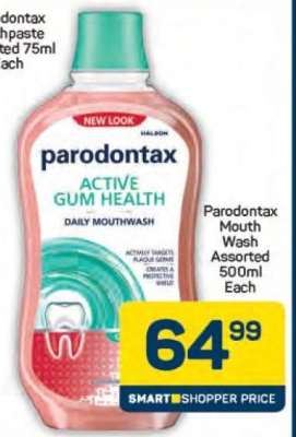 Parodontax Mouth Wash Assorted 500ml Each