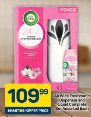 Air Wick Freshmatic Dispenser and Liquid Complete Set Assorted Each