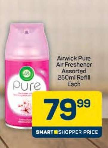 Airwick Pure Air Freshener Assorted 250ml Refill Each
