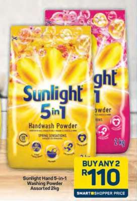 Sunlight Hand 5-in-1 Washing Powder Assorted 2kg