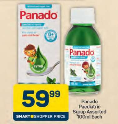 Panado Paediatric Syrup Assorted 100ml Each