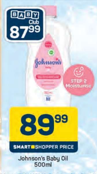 Johnson's Baby Oil 500ml