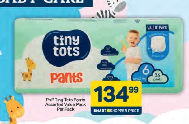 PnP Tiny Tots Pants Assorted Value Pack Per Pack