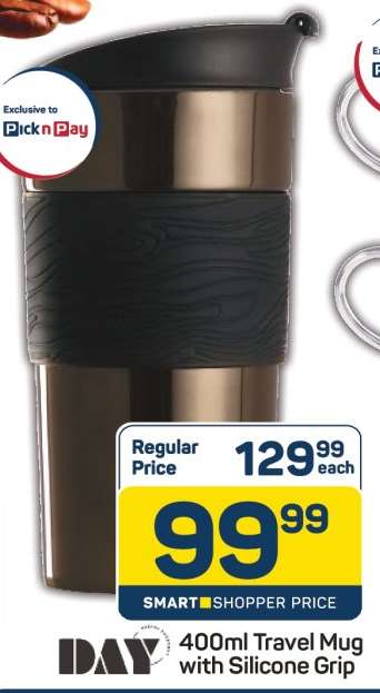 400ml Travel Mug with Silicone Grip