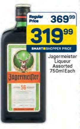 Jagermeister Liqueur Assorted 750ml Each