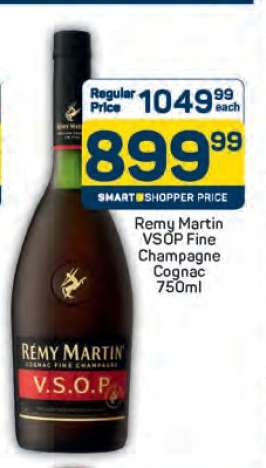 Rémy Martin VSOP Fine Champagne Cognac 750ml
