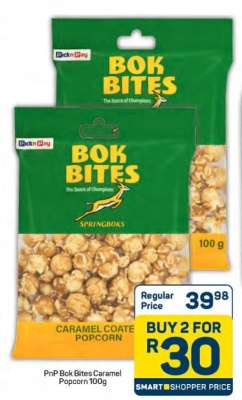 PnP Bok Bites Caramel Popcorn 100g