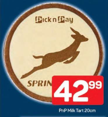 PnP Milk Tart 20cm