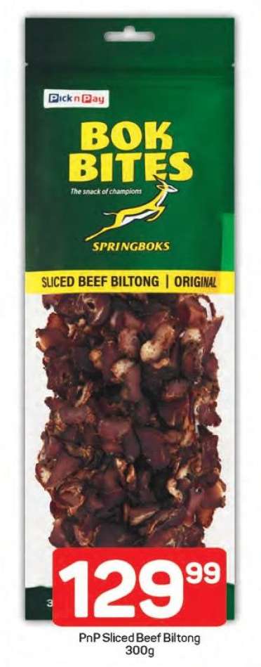 PnP Sliced Beef Biltong