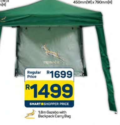 1.8m Gazebo with Backpack Carry Bag