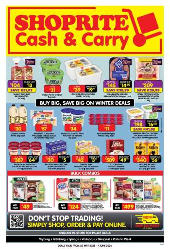 Shoprite catalogue  - 25/05/2026 - 07/06/2026.