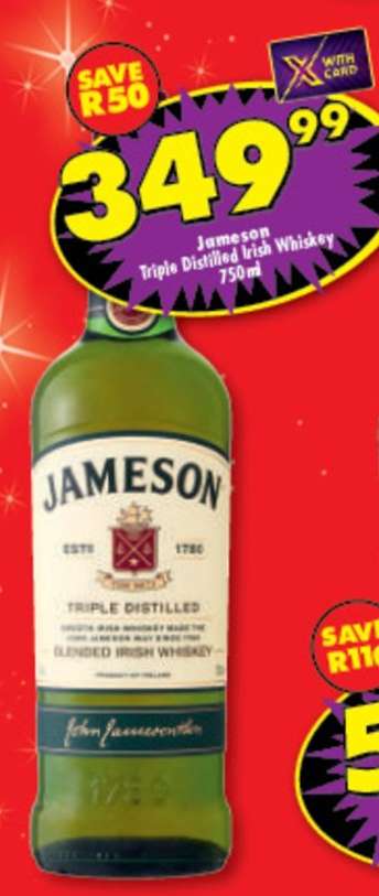 Jameson Triple Distilled Irish Whiskey 750 ml