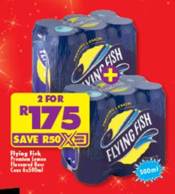 Flying Fish Premium Lemon Flavoured Beer Cans 6x500ml