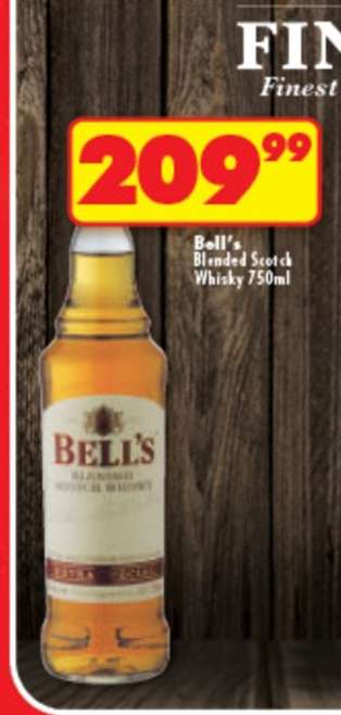 BELL'S BLENDED SCOTCH WHISKY 750ml